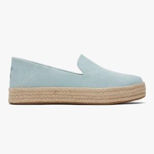 Toms Sky Blue Espadrille Slip-Ons